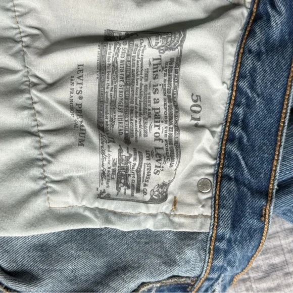 Levi’s 501 90s Straight Ankle Jeans 32x27 - Picture 5 of 6